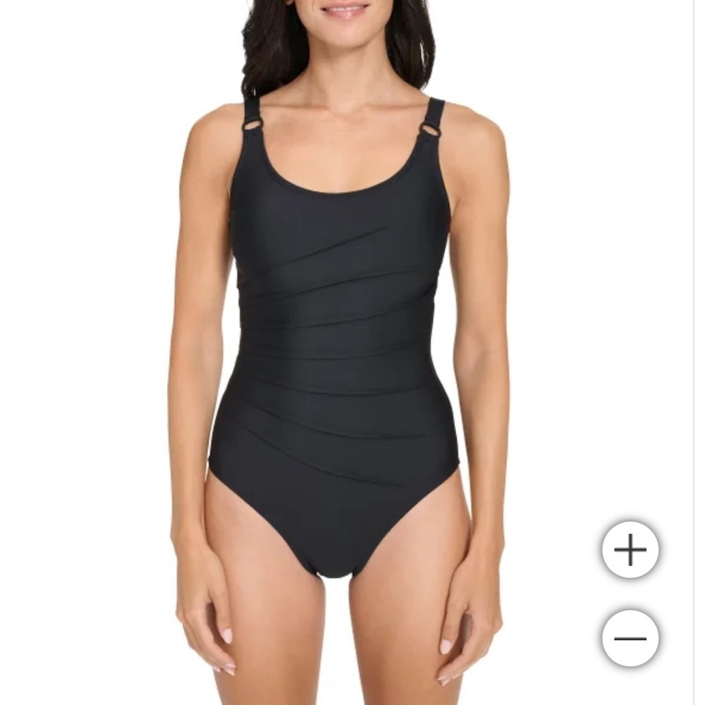 NWT DKNY Women's Swimsuit‎ black one piece
